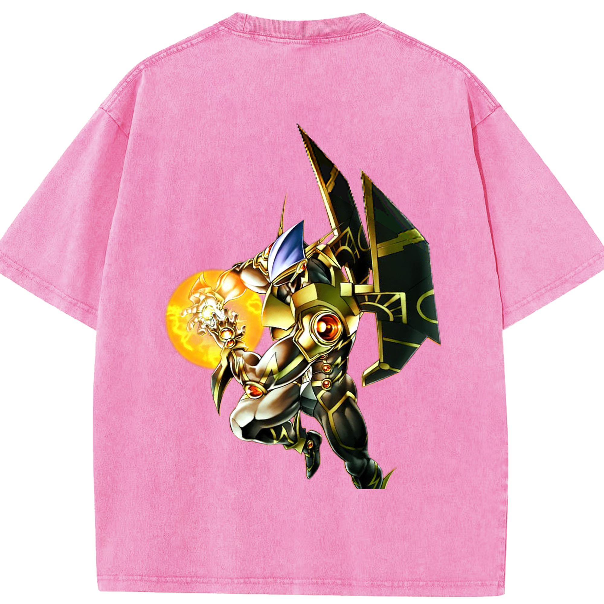 （画像用） 遊☆戯☆王 Yu-Gi-Oh! 綿100% ヴィンテージ風 半袖Tシャツ（背面プリント）
